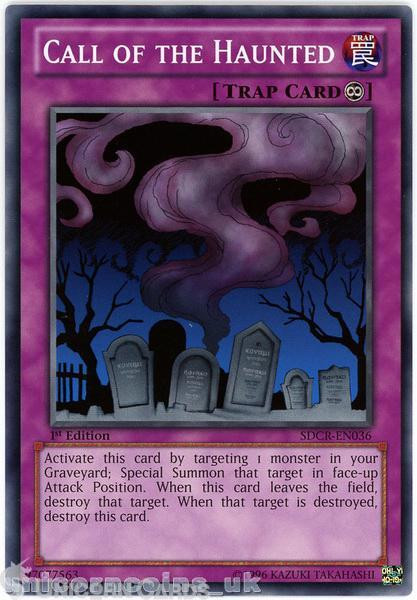 SDCR-EN036 Call of the Haunted 1st Edition Mint YuGiOh Card