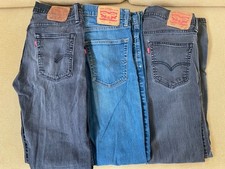 Sale Levis Mens Jeans Lot32x343 Pair 559 Relaxed Str513 Slim Str502 Taper