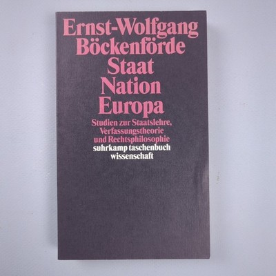 Staat, Nation, Europa | Ernst-Wolfgang Böckenförde | Taschenbuch | 290 S. | 1999