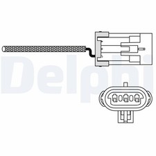DELPHI Lambdasonde Sensor Abgassteuerung ES10988-12B1 für OPEL CORSA TIGRA S93