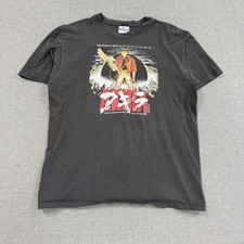 Vintage 1989 Akira T-Shirt Hanes Mens XL Black Kaneda Anime Movie Neo Tokyo