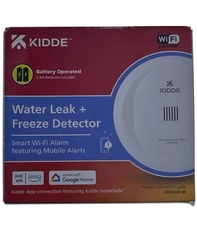 KIDDE Smart Detection Water Leak + Freeze Detector 60WLDR-W