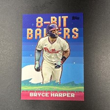 Bryce Harper -- 2025 Topps Series 1 Celebration 8-Bit Ballers #8B-5 -- Phillies