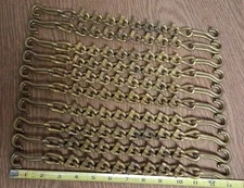 10-NOS USA 13" 10 Link +2 Hooks Snow Tire VBar Cross Chains Repair Parts