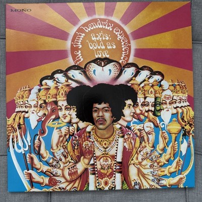 JIMI HENDRIX Axis: Bold As Love  Orange Colored Numbered Vinyl #1406 MONO