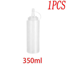 2/5/10Pcs Plastic Clear Squeeze Sauce Bottles Condiment Dispenser Ketchup Mayo