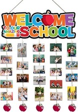 Back To School Decoration - 13'' x 5'' Welcome to Our Amazing Class - Wood Sign