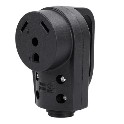 30 Amp RV Replacement Plug 125 Volt Heavy Duty Female ETL Listed NEMA TT-30P wit