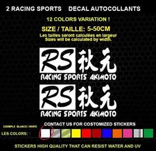 2 RACING SPORT Real decal sticker STICKERS WATERPROOF
