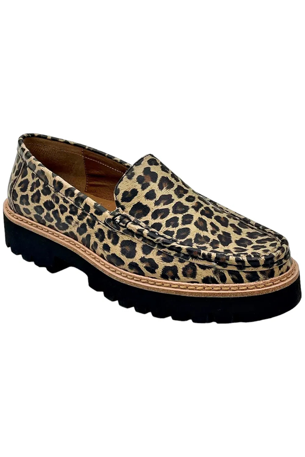 Donald Pliner Womens Hope Loafers Leopard Sand 11690₽