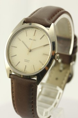 CITIZEN Exceed UHAG-4-796519 Quartz 38mm Gold Dial JDM Men's Watch with defects