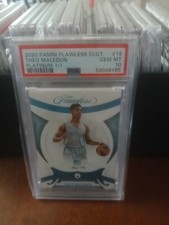 2020 PANINI FLAWLESS CLGT. #19 THEO MALEDON PSA 10 R.C PLATINUM 1 OF 1 👌🔥🔥🔥