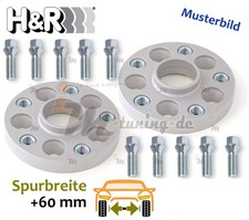 H&R Spurplatten DRA 60mm p.A. für Jeep Renegade SUV B1 BU BV :: 2014 >> 2025