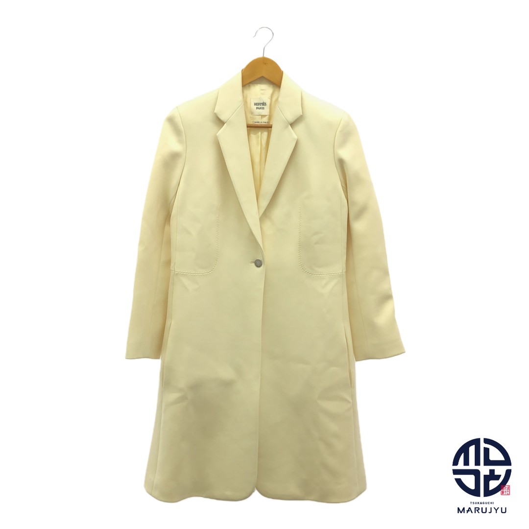 Hermes Serie Button Jacket Coat Chester Outerwear Womens Size 34 Used MARJ-0