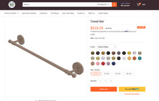 Allied Brass 24 Inch Towel Bar, Shaded Beige
