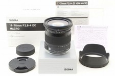 SIGMA 17-70mm F2.8-4 DC MACRO OS HSM obiettivo contemporaneo con scatola originale e acc