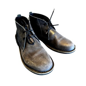 Veldskoen Size 12 Heritage Grey Leather Chukka Boots Mens Lace Up Ankle Shoes Veldskoen Chukka (Charcoal Sole) – Veldskoen Shoes USA main image 2