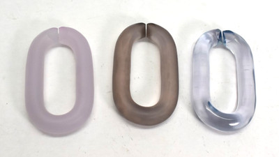 3 Piece Acrylic Linking Chain Table Top Home Office Decor 15'' Long 3 Colors