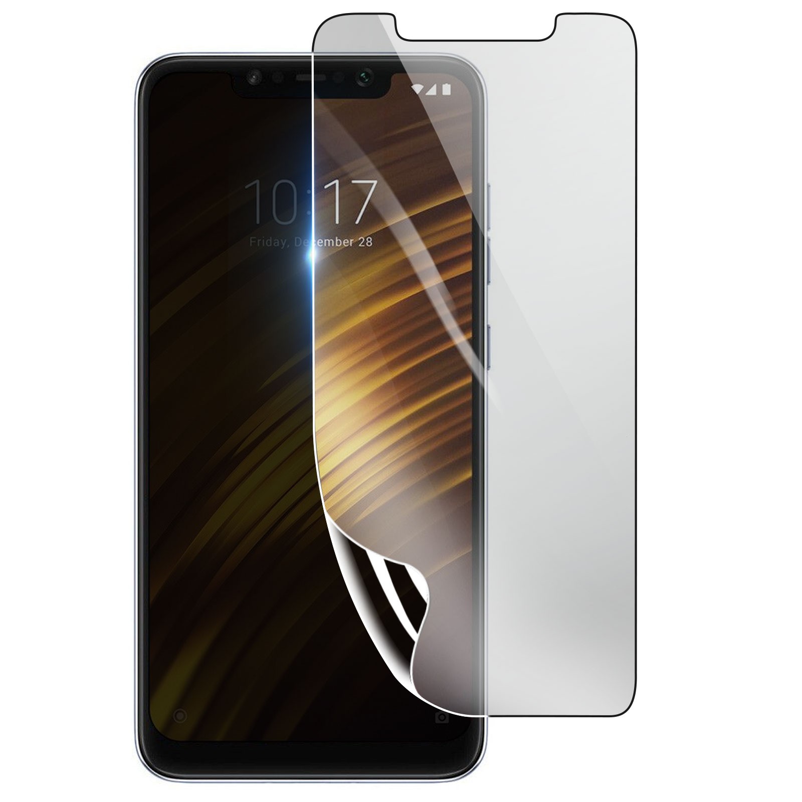 Film hydrogel pour Pocophone F1 protection d'écran transparente antichoc