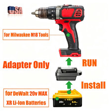 1X Battery Adapter for Dewalt 20V Batteries Convert to Milwaukee M18 18V Tools