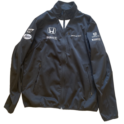 F1 HONDA McLaren ジャケット Honda Mclaren F1 softshell jacket - Large - F1 Black Racing