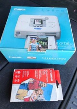 Canon Selphy CP 720 Compact Photo Printer  Photo Paper In Box