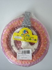 NEW Kite String Reel on Spool Line Winder 8 in w 1000 Ft Line - YELLOW PINK ORG