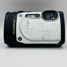 Olympus Tough TG-850 White Waterproof 16MP Digital Camera Tested Japan