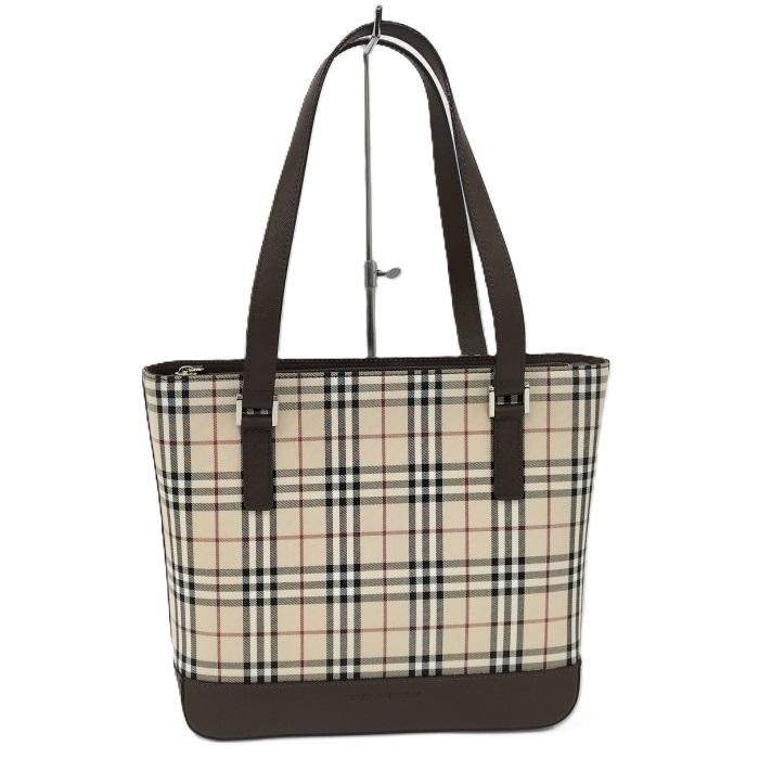 Borsa a tracolla Burberry Nova in tela a quadri beige vintage autentica