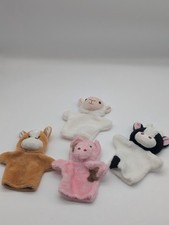 Lot 4 Animal Hand Puppet Soft Toy Kids Classroom