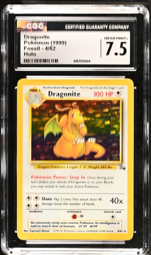 Dragonite (Unlimited) graded CGC 7.5 for sale on eBay