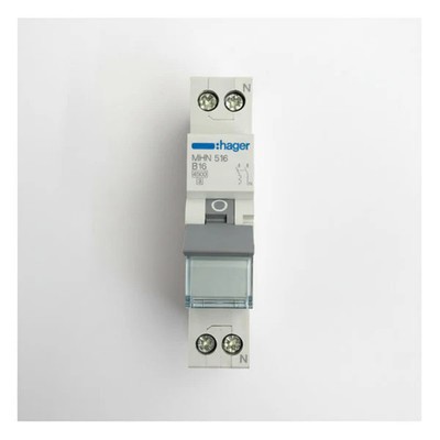 Hager MHN516 Circuit Breaker 16A 1P+N 230V - Marine Electrical Equipment