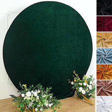 7.5 feet Soft Velvet Round Backdrop STAND COVER Party Event Decorations Supplies