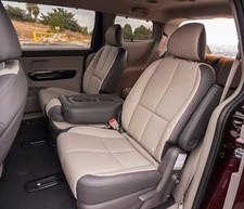 2nd Row Bench 2015-2020 Kia Sedona Seat Cover Set Black Cloth Fabric Coverking