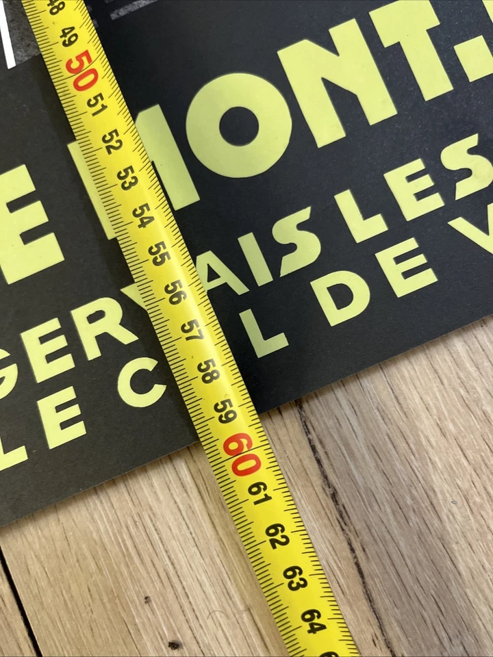 Affiche Poster Mont Blanc Nuit Geo Dorival 28 Plm Col De Voza Tmb - Photo 2/3