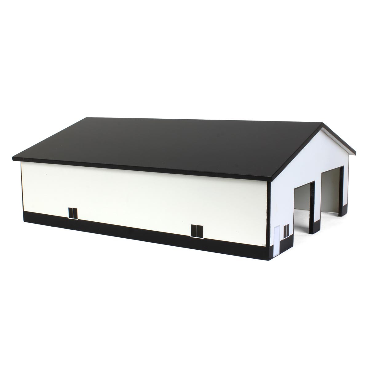 164 White - Black 2 Door 60ft x 80ft Wooden Tractor or Truck Shop STA-213 22090₽