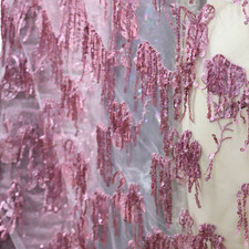 Sequin Mesh Fabric, Royal Baroque Stretch 2 Colors - By the Yard