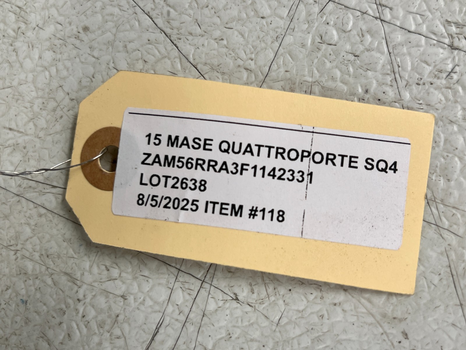 ⭐14-17 MASERATI QUATTROPORTE FUEL EVAPORATOR VAPOR CHARCOAL CANISTER OEM LOT2638