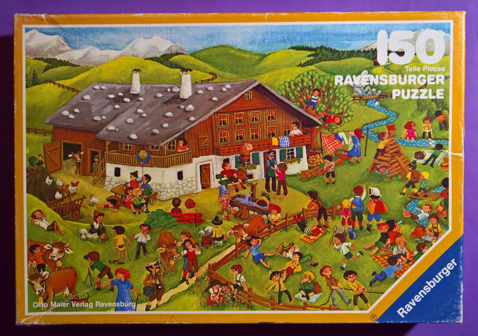 Ravensburger PUZZLE Ferien auf dem Almhof [ 150 Teile ] ( Vollständig )