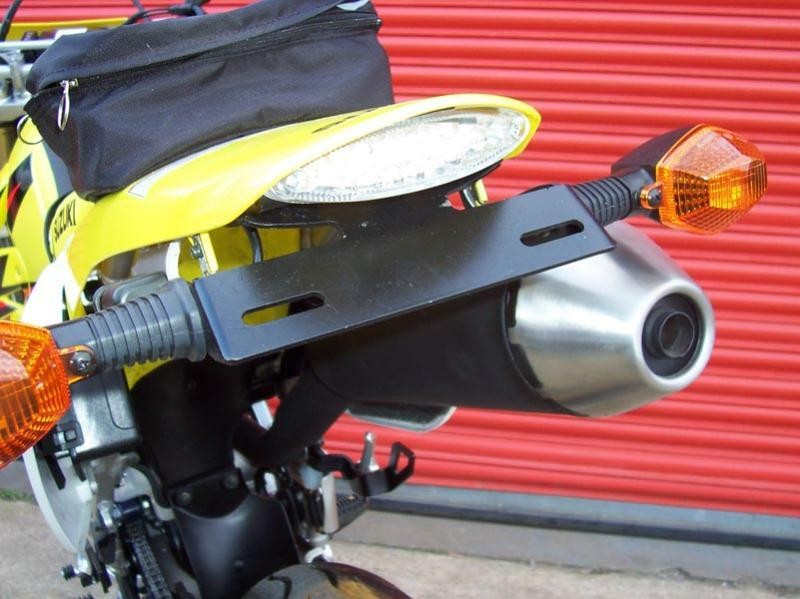 Support de plaque R&G RACING pour Suzuki DR-Z400 S et SM noir en aluminium