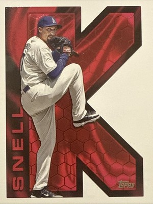 BLAKE SNELL 2025 Topps Series 2 K Zone Case Hit Die-Cut SSP Dodgers