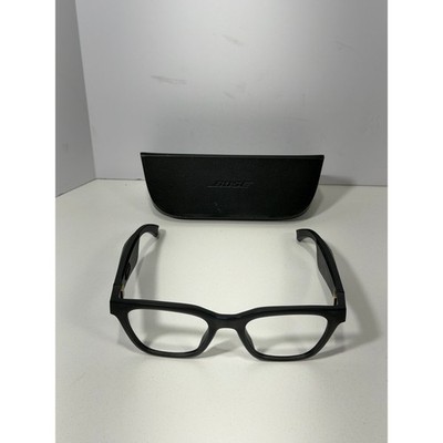 Bose Frames Soprano Smart Audio Glasses Black Square Bluetooth Clear Lens Case