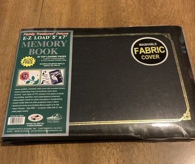 EZ LOAD 5'' x 7'' Photo Album Memory Scrap Book 20 Top Loading Pages Acid Free