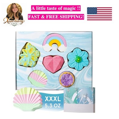 Holiday Ready - 6 Cruelty-Free XXXL Bath Bombs Gift Set for Ultimate Relaxation