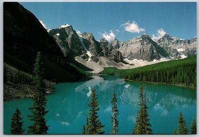 Valley of the Ten Peaks and Moraine Lake Alberta Canada (6X4 in) Postcard