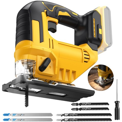 #ad #ad Cordless Jig Saw for Dewalt 20V Battery Brushless Jig Saw with LED Work Light $35.98