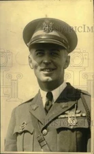 Press Photo Air Corps Major Bennett A. Molter in uniform - nox42205