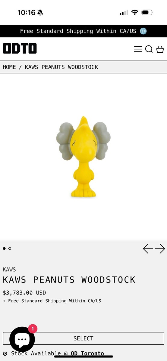 100% Authentic Kaws Peanuts Woodstock 2012 | eBay
