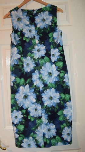 STUNNING Hobbs FIONA Pencil Dress 12 Blue Green Floral Stretch £149 WORN ONCE - Picture 15 of 19