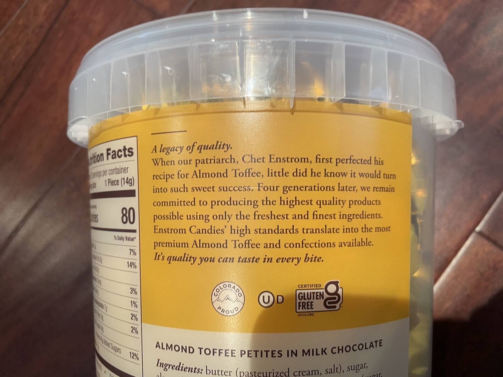 Enstrom Almond Toffee Milk Chocolate Petites, 2.34 POUNDS 75 Count